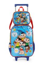 Mochila Com Rodas+lancheira Luxcel Turma Monica 39322 AZ
