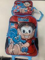 Mochila com rodas Luxcel + lancheira Mônica e Sansão 37842
