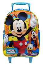 Mochila com Rodas Mickey, Estojo Mickey Simples Xeryus e Lancheira Mickey