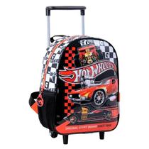 Mochila Com Rodas Pista De Brinquedo Hot Wheels 75113 Vermelho Preto