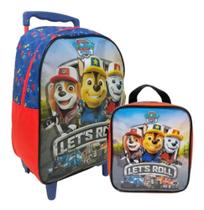 Mochila com rodas xeryus patrulha canina 10781+lancheira