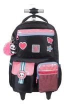 MOCHILA COM RODAS XERYUS UTILITY PANDA PRETO 13930 Preta