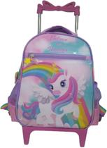 Mochila Com Rodinha Infantil Para Jardim Creche Menina Unicórnio Arco Iris Mochila Com Rodinha Infantil Para Jardim Creche Menina Unicórnio Arco Iris