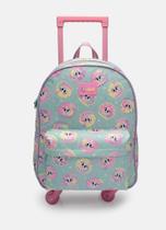 Mochila com Rodinha Média Gata Sereia VERDE AGUA Mochila com Rodinha Média Gata Sereia VERDE AGUA