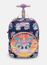 Mochila com Rodinha Média Unicórnio Tênis AZUL MARINHO Mochila com Rodinha Média Unicórnio Tênis AZUL MARINHO