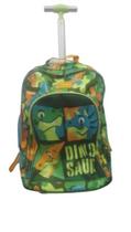 Mochila Com Rodinha Menino Dino Trio Puket