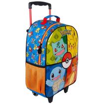 Mochila com Rodinhas 16' Escolar Pokémon Pikachu - Xeryus