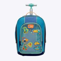 Mochila com Rodinhas Color Block Menino Puket 050403864 Mochila com Rodinhas Color Block Menino Puket 050403864