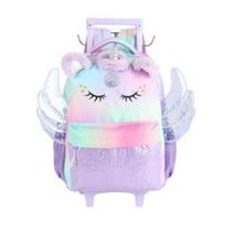 Mochila Com Rodinhas Escolar Meninas Up4you Unicornio - Luxcel