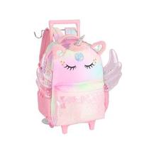 Mochila Com Rodinhas Escolar Meninas Up4you Unicornio