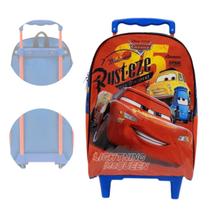 Mochila Com Rodinhas Infantil Cars Relâmpago Mcqueen Xeryus