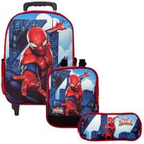 Mochila com Rodinhas Menino Infantil Homem Aranha - TOYS 2U