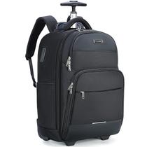 Mochila com rodinhas Ponhog 30L com rodas para laptop de 15,6" preta