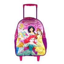 Mochila Com Rodinhas Princesas Disney Grande Rosa Xeryus Mochila Com Rodinhas Princesas Disney Grande Rosa Xeryus