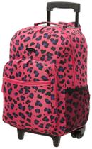 Mochila com rodinhas Rockland Magenta Leopard 17x13x10 cm Mochila com rodinhas Rockland Magenta Leopard 17x13x10 cm