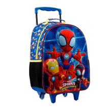 Mochila com Rodinhas Tamanho G 16 Estampa em Relevo Spidey R 11720