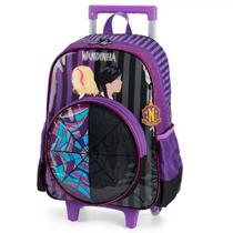 Mochila com rodinhas Wandinha roxo