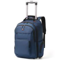 Mochila com rodinhas WIRABO para adultos, laptop de 17,3 polegadas, azul Mochila com rodinhas WIRABO para adultos, laptop de 17,3 polegadas, azul