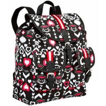Mochila Com Tampa Paul Frank Preto - Sestini Mochila Com Tampa Paul Frank Preto - Sestini