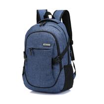 Mochila com USB moderna Masculina Feminina 30L