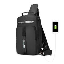 Mochila Compacta Antifurto Usb Crossbody Unissex Waterproof