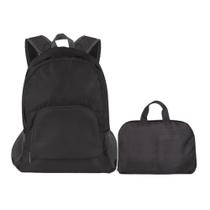 Mochila Compacta Dobrável de Poliéster Resistente à Água