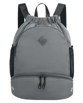 Mochila con Cordón RHDZO para Gimnasio con Compartimento para Zapatos Gris