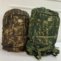 Mochila confortável camuflada de lona camping e trilha modelo espaçoso