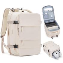 Mochila Coofay Casual Travel Expansível A-Beige