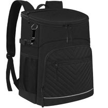 Mochila Cooler Capolo, impermeável, impermeável, 45 latas, preta