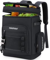 Mochila Cooler Hulongo à prova de vazamentos, isolada, impermeável, preta