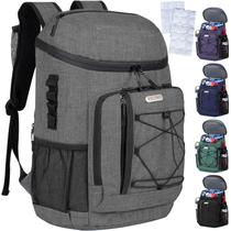 Mochila Cooler HXLGMD isolada à prova de vazamentos, 30 latas, cinza Mochila Cooler HXLGMD isolada à prova de vazamentos, 30 latas, cinza