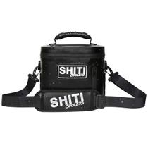 Mochila Cooler SHITI, 6 latas, impermeável, preta Mochila Cooler SHITI, 6 latas, impermeável, preta
