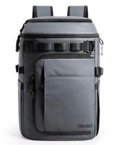 Mochila Cooler TOURIT 28L 38 latas à prova de vazamentos à prova de vazamentos, impermeável, cinza