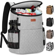 Mochila Cooler Tuwubi Gris Aislada e Impermeable para 45 Latas Mochila Cooler Tuwubi Gris Aislada e Impermeable para 45 Latas