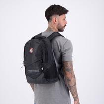 Mochila Corinthians Esportiva Preta e Vermelha Mochila Corinthians Esportiva Preta e Vermelha