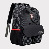 Mochila Corinthians Premium Juvenil Preta