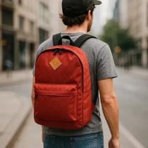 Mochila Costa Bagagem Trabalho Vermelha Bolsa Escolar Bolsa Levar Material Acessórios Caderno