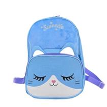 Mochila Costa Escolar Creche Passeio Infantil Gatinho Azul Mochila Costa Escolar Creche Passeio Infantil Gatinho Azul