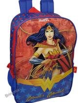 Mochila Costa Infantil Mulher Maravilha Wonder Woman 40cm Original Licenciada Luxcel - Luxcel London