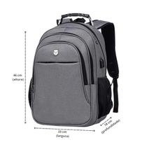 Mochila Costa Notebook preta com Cabo de Aço MN4086 Yepp Mochila Costa Notebook preta com Cabo de Aço MN4086 Yepp