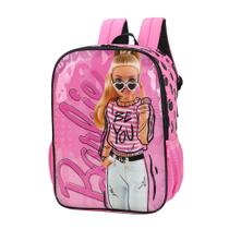 Mochila Costal Luxcel Barbie Rosa