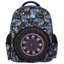 Mochila Costas 14 Monster Truck 3D Infantil Escolar Passeio Mochila Costas 14 Monster Truck 3D Infantil Escolar Passeio