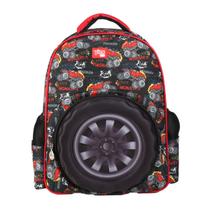 Mochila Costas 14" Monster Truck 3D Infantil Passeio Escolar