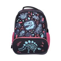 Mochila Costas 16" Jurassic Radioactive 3D Escolar E Passeio
