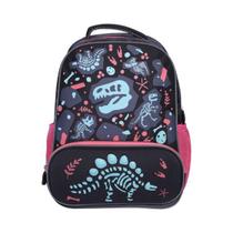 Mochila Costas 16" Jurassic Radioactive 3D Escolar Passeio - Yins Mochila Costas 16" Jurassic Radioactive 3D Escolar Passeio - Yins