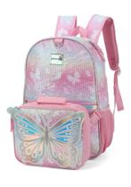 Mochila Costas 17 com Lancheira Lets Dance Borboleta Up4you