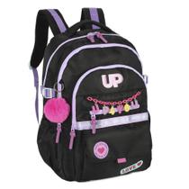 Mochila Costas 18 Up4You Larissa Manoela Love Preto Luxcel