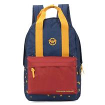 Mochila Costas Alça Amarela Mulher Maravilha Original