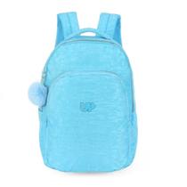 Mochila Costas Azul com Pompom Up4you Crinkle